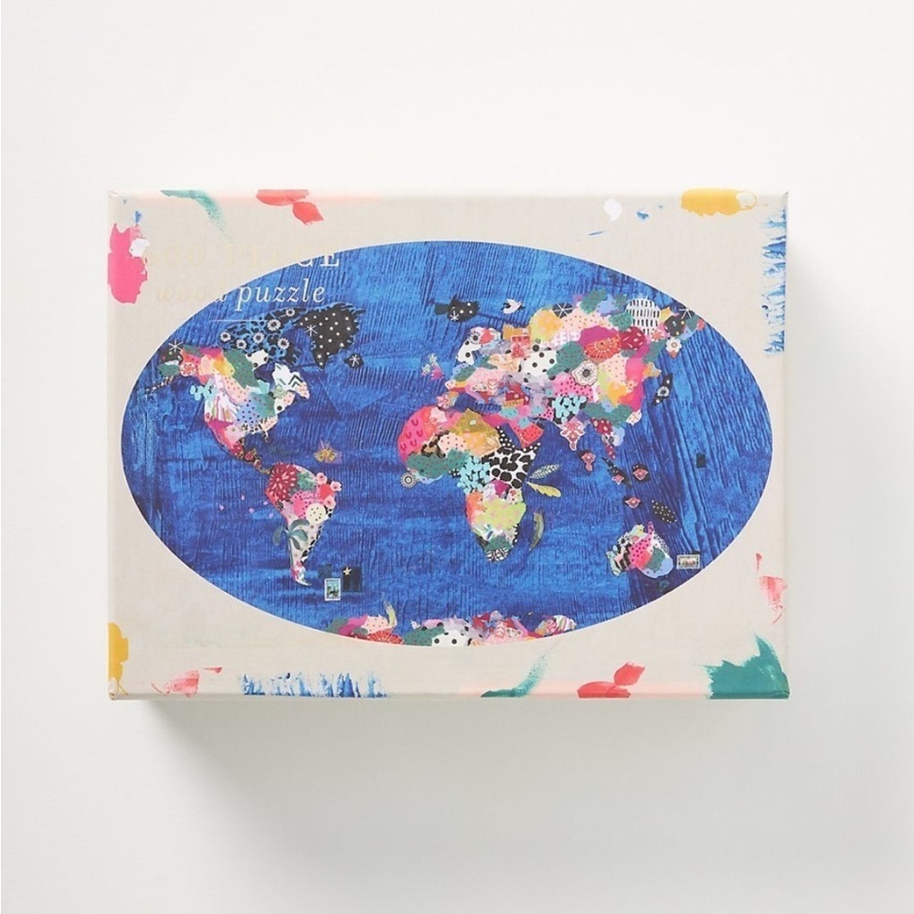 Anthropologie Nikki Cade World 600 Piece Puzzle NIB